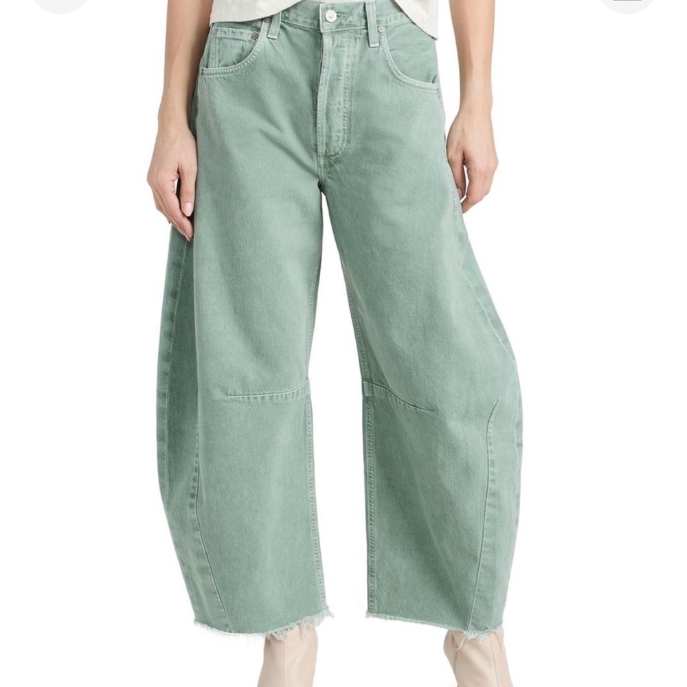 Citizens of Humanity green horseshoe jeans sz 27